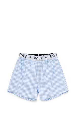 Gingham Check Boxer - Brown