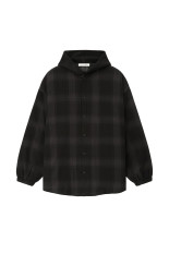 PADDED SHIRT JACKET - BLACK (RW01188)