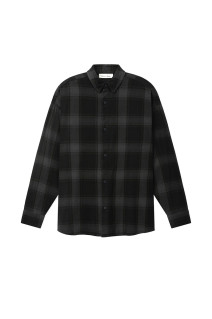 BUTTON DOWN SHIRT - BLACK (RW01181)
