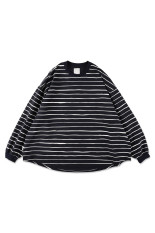 SUPER BIG LS TEE (NYLON STRIPE) - Navy (SFCFW26CS06)