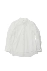 Long Sleeve Tulle Shirt - White (CB-26260)