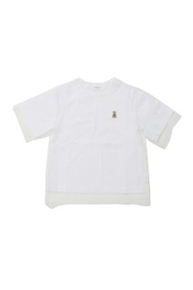 Tulle Detail T-shirt - White (CT-26296)