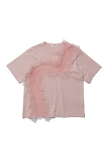 Tulle Detail Top - Pink (CT-26299)