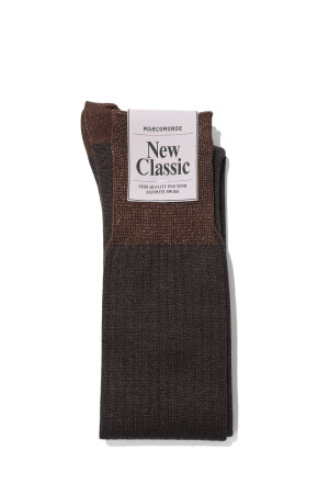 wool glitter high socks 50-D.BROWN (176N5/1WG2-50C - 88)