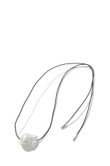 DISTORTED PEARL CHOKER - PEARL (O-48_PEARL)