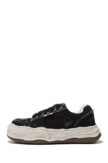 OLIVER / Ripping Canvas Low-Top Sneakers / BLACK (A17FW711)