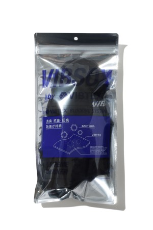 SHORT RIB SOCKS - BLACK (VIS-02)