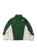 【× Arte Antwerp】Z.N.E. MATERIAL MIX FULL -ZIP - GREEN/WHITE (QH958)