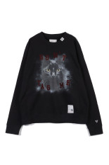 CAT PRINTED SWEAT PO - BLACK (J17PO782)