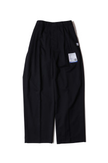 【in・stru(men-tal).】WASHABLE WOOL TWILL PANTS - BLACK (I17PT014)
