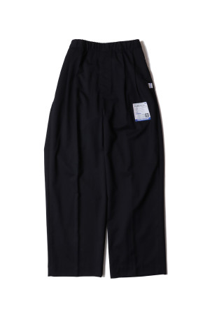 【in・stru(men-tal).】WASHABLE WOOL TWILL PANTS - BLACK (I17PT014)