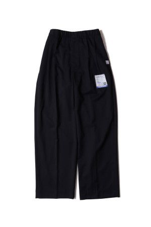 【in・stru(men-tal).】WASHABLE WOOL TWILL PANTS - BLACK (I17PT014)
