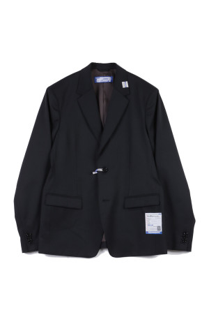【in・stru(men-tal).】WASHABLE WOOL TWILL JACKET - BLACK (I17JK013)