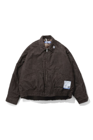 CORDUROY ZIP BLOUSON - KHAKI (I17BL041)