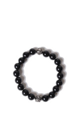 "KMY Ball" Natural Stone Blacelet - BLACK (G17AC219)