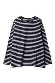 H/W BEATNIK BORDER CREWNECK / BLACK (BFA-P-006-4279)
