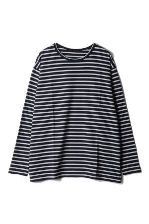 H/W BEATNIK BORDER CREWNECK / BLACK (BFA-P-006-4279)