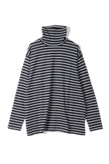 H/W BEATNIK BORDER TURTLENECK / BLACK (BFA-P-006-4280)