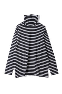 H/W BEATNIK BORDER TURTLENECK / BLACK (BFA-P-006-4280)