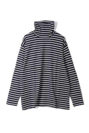 H/W BEATNIK BORDER TURTLENECK / BLACK (BFA-P-006-4280)