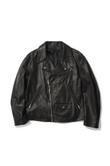 PC RIDERS JACKET W / LOVE &amp; PEACE SILVER / BLACK (BFA-P-017-1962)