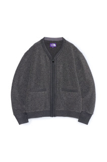 PLAS Fleece Field Cardigan - Charcoal (N26FA046)