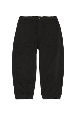 Ripstop Wide Cropped Field Pants - Black (N25SC106)