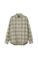 L/S Flannel Ombre Check Shirt - Fossil Ivory Check (NR62630)