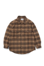 HEAVY WAIT FLANNEL SHIRTS JACKET - BROWN CHECK (ACY-26AW-002)