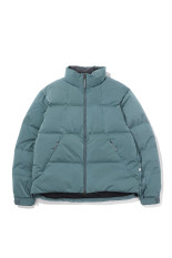 Dope Dyed Ripple Nylon Down Jacket - CHRYSOCOLLA (GL26330)