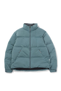 Dope Dyed Ripple Nylon Down Jacket - CHRYSOCOLLA (GL26330)