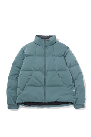 Dope Dyed Ripple Nylon Down Jacket - WOODY BEIGE (GL26330)