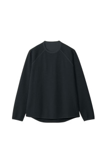 Waffle Light L/S T-shirt - BLACK (GL45142)
