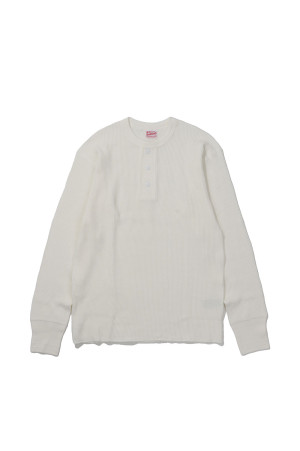 Thermal King Waffle Henleyneck L/S - Black (#52016)