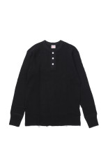 Thermal King Waffle Henleyneck L/S - Black (#52016)