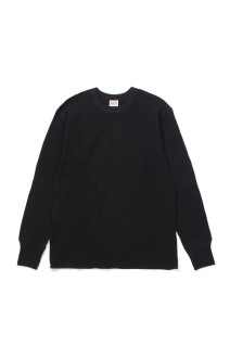 Thermal King Waffle Crewneck L/S - Black (#52017)