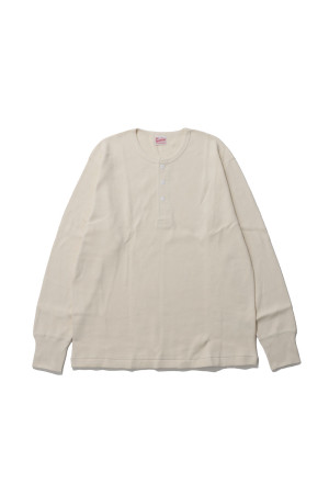 Thermal King Raschel Honeycomb Henleyneck L/S - Natural (#52034)