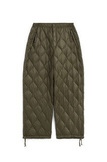 MILITARY WIDE DOWN PANTS (SOFT SHELL) - D.OLIVE (TAION-139LSML-1)