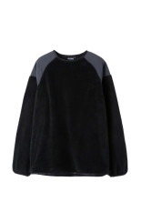 LEVEL3 SHAGGY CREW - BLACK (WT262-07-Q4)