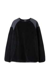 LEVEL3 SHAGGY CREW - BLACK (WT262-07-Q4)