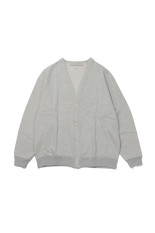 Cotton Brushed Cardigan - GRAY (12620609)