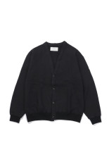 Cotton Brushed Cardigan - BLACK (12620609)