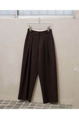 Bonding Wide Trousers - DARK BROWN (12620723)