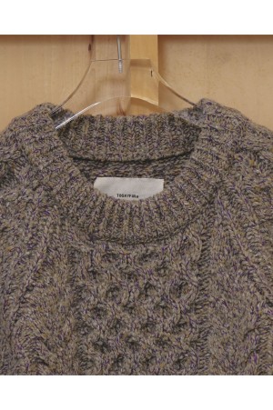 Cable Over Knit - GRAY BEIGE (12620518)