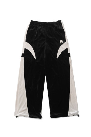 VELOUR WARM UP PANTS - BLACK (BR26AW-P1003)