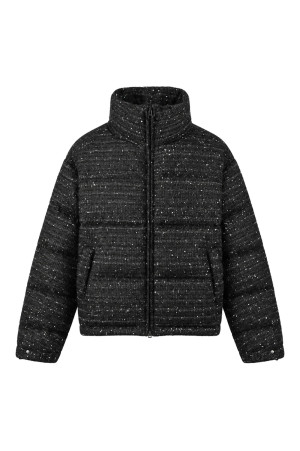 SHINY TWEED DOWN JACKET - BLACK (BR26AW-O0013)