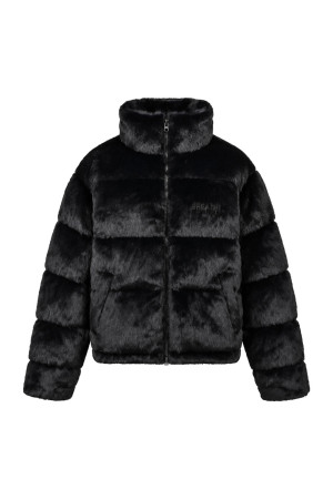 FAUX FUR DOWN JACKET - BLACK (BR26AW-O0016)