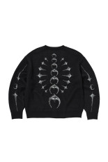TC BONE KNIT CARDIGAN - BLACK (TC25KN2101)