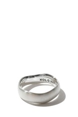 Wave Ring with Hair Line / Silver (XOR119)