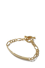 ID Figaro Link Bracelet -6mm- / Gold (XOB040-19G)